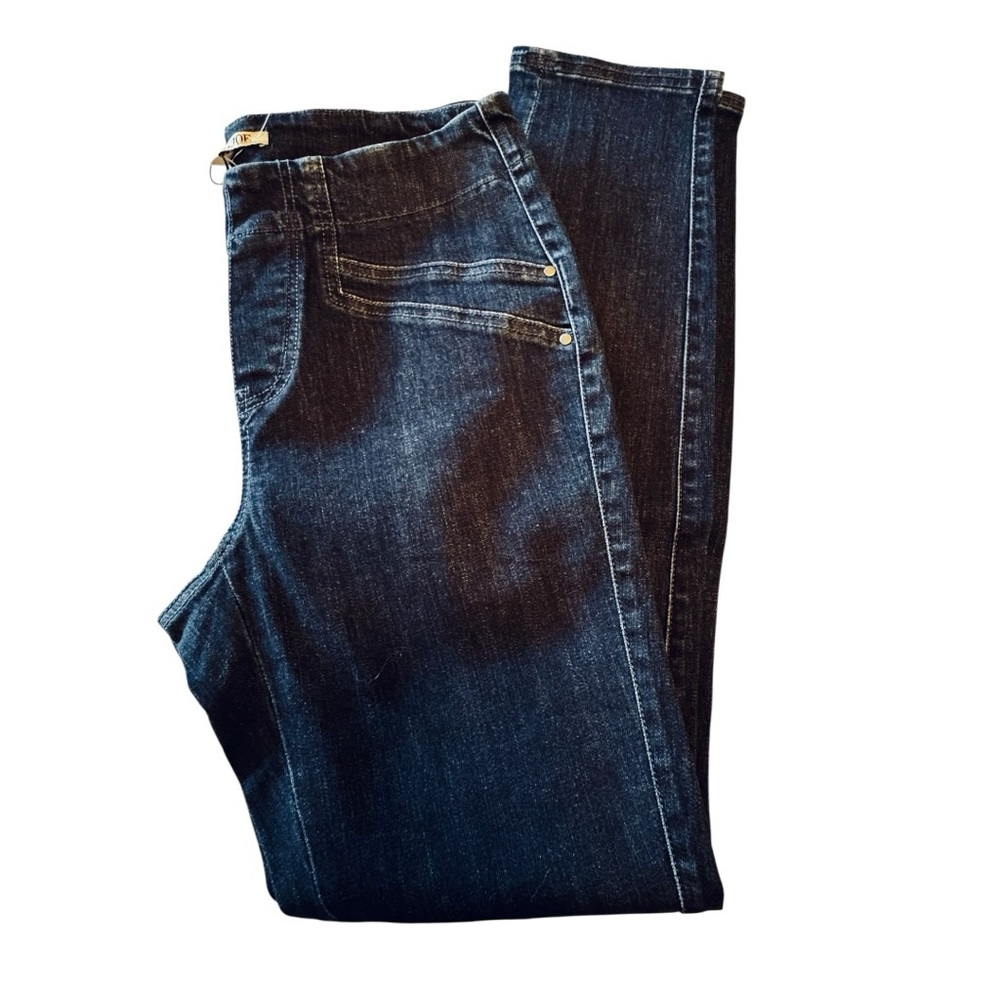 NIC + ZOE Atlas Indigo Pull On Jeans Size 4 NWT Stretch Slim Straight - Picture 6 of 10